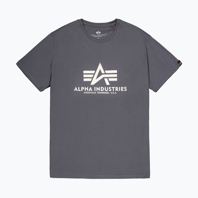 Alpha Industries férfi Basic szürke-fekete póló 8