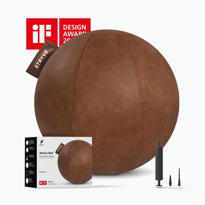 Gimnasztikai labda STRYVE Active 70 cm natural brown 2