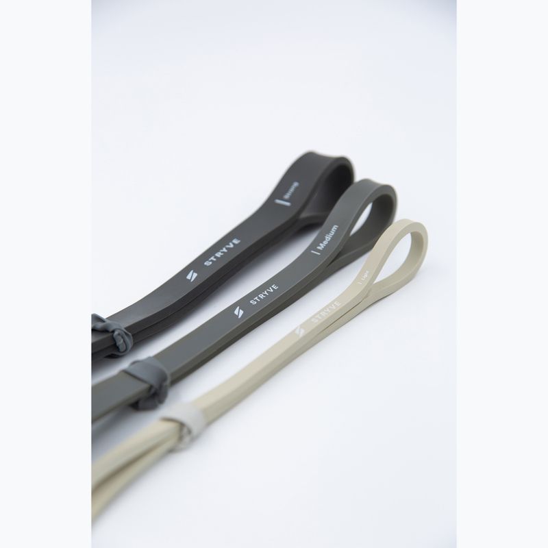 Ellenállás gumiszalag készlet STRYVE Power Band 3 pack blackgrey/beige 2