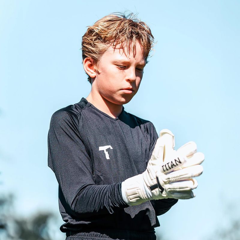 Gyerek kapuskesztyű T1TAN Classic 1.0 White-Out Junior FP white 3