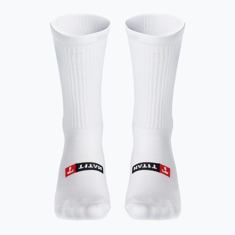 Futball zokni T1TAN Grip Socks white 3