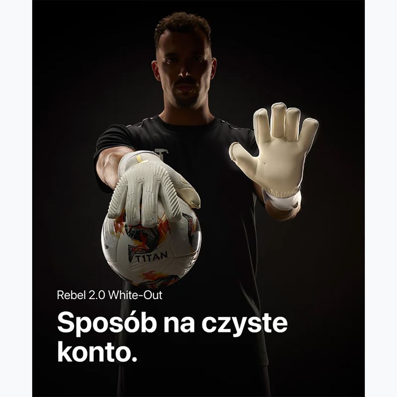 T1TAN Rebel 2.0 White-Out FP fehér kapus kesztyű 6