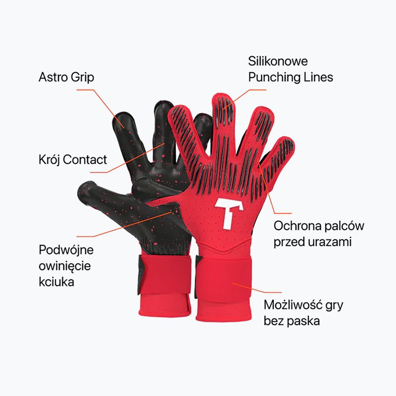 T1TAN Rebel 2.0 kapus kesztyű Solar Red FP red 2