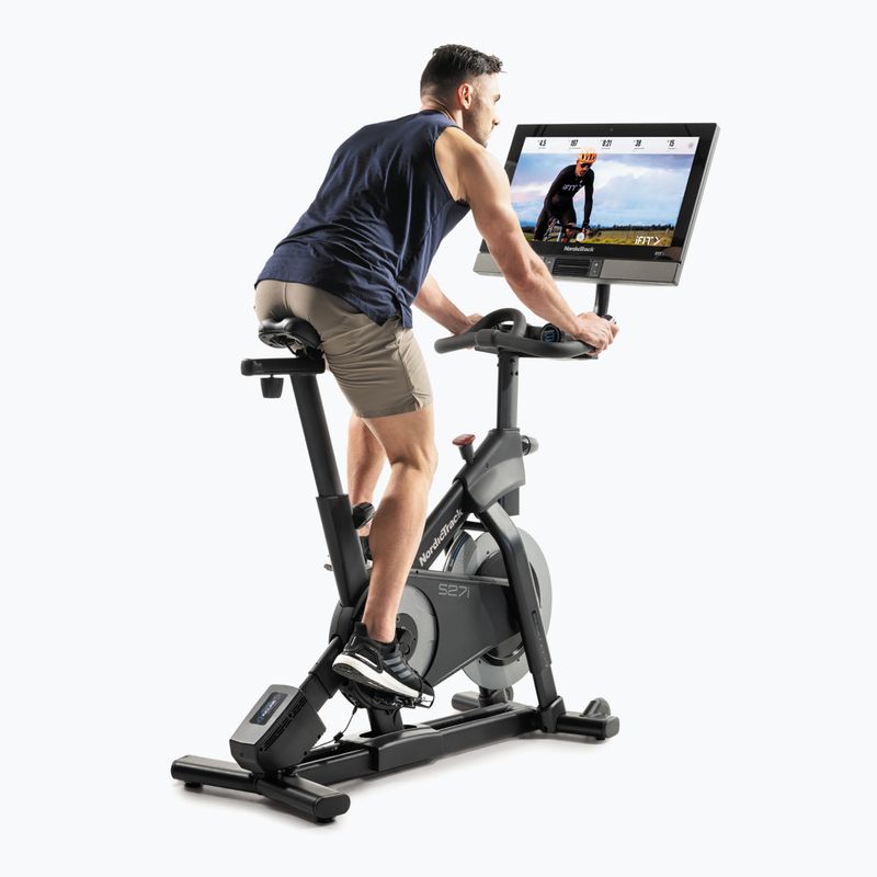 Nordictrack Commercial S27i fekete spinning kerékpár 4