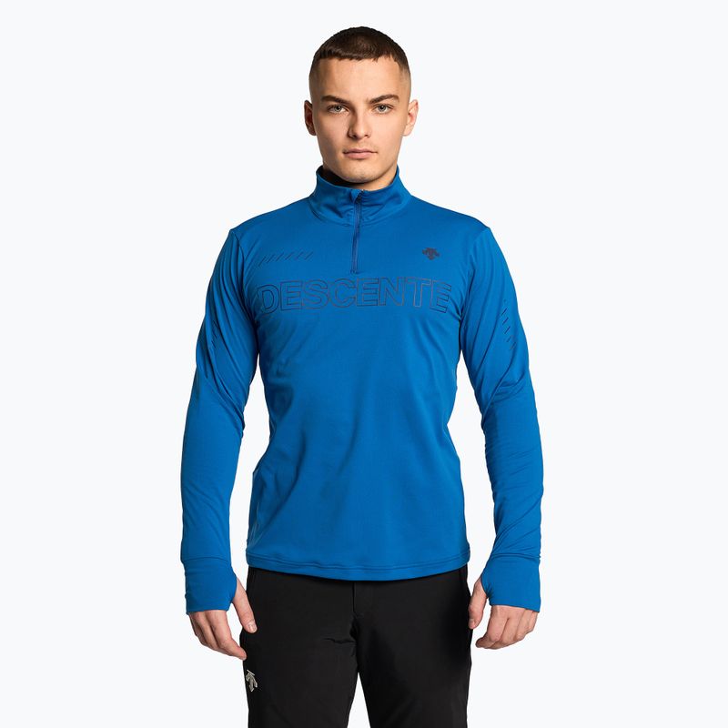 Férfi Descente sí pulóver Descente 1/4 Zip 52 kék DWMUGB28