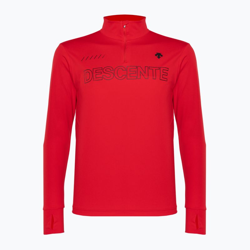 Férfi Descente sí pulóver Descente 1/4 Zip 85 piros DWMUGB28