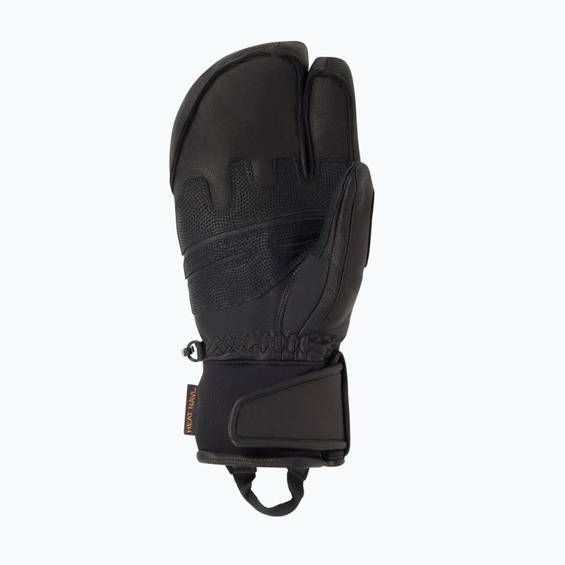 Férfi síkesztyű Descente 3 Finger Leather black 3