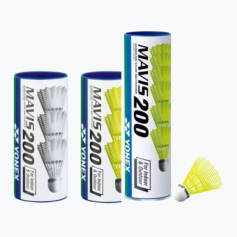 Lotki d badmintona YONEX Mavis 200 3 db yellow
