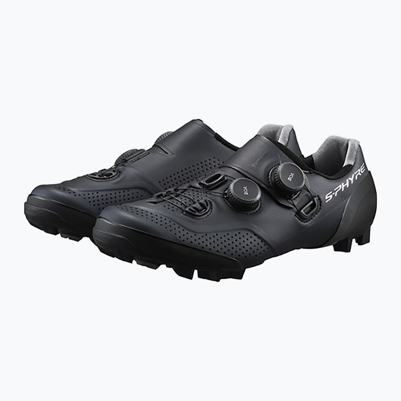 Férfi MTB kerékpáros cipő Shimano SH-XC902 Széles fekete 2