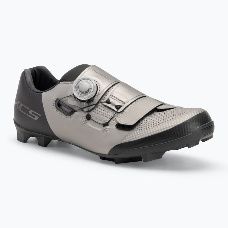 Férfi MTB kerékpáros cipő Shimano SH-XC502 ezüst