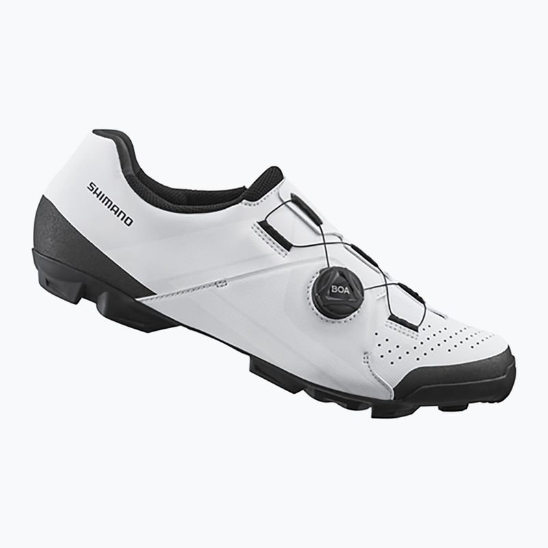 Férfi MTB kerékpáros cipő Shimano SH-XC300 fehér