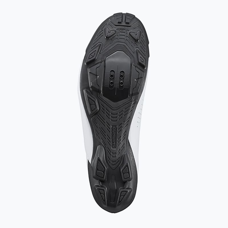 Férfi MTB kerékpáros cipő Shimano SH-XC300 fehér 3