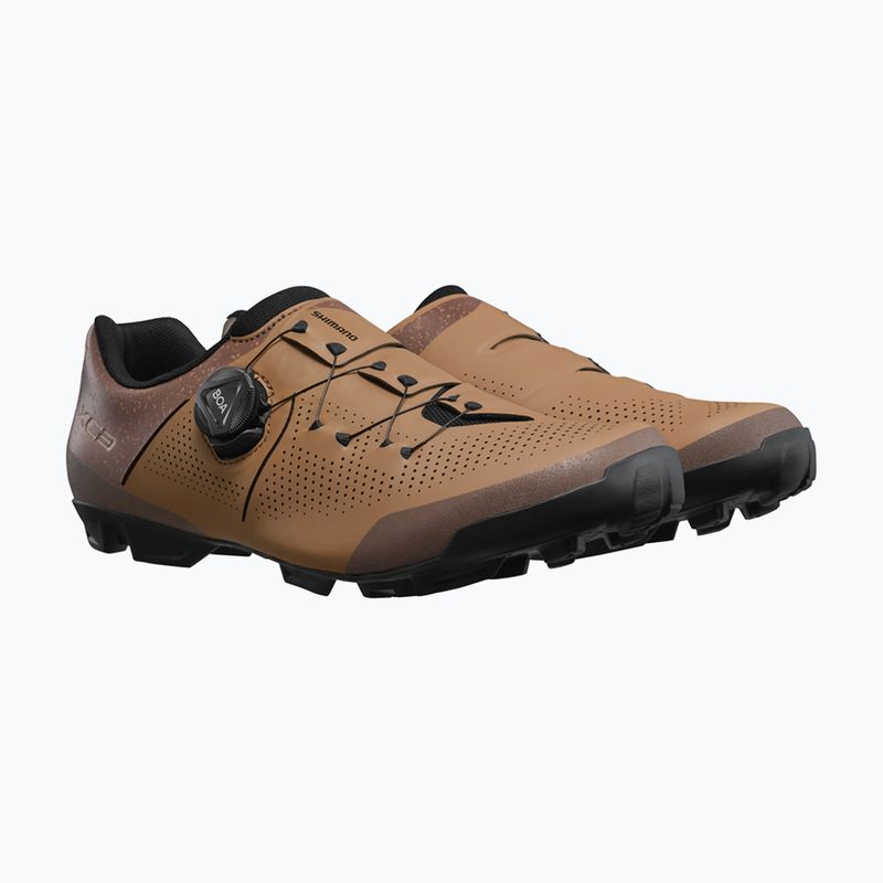 Férfi MTB kerékpáros cipő Shimano SH-XC302 brown 10