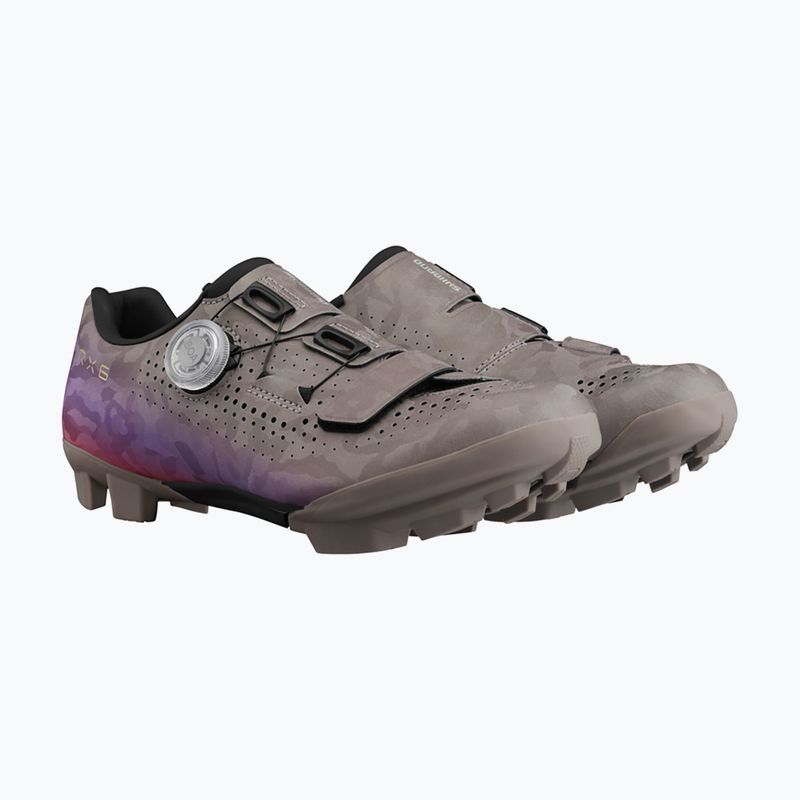 Női gravel cipő Shimano SH-RX600 gray/purple 3