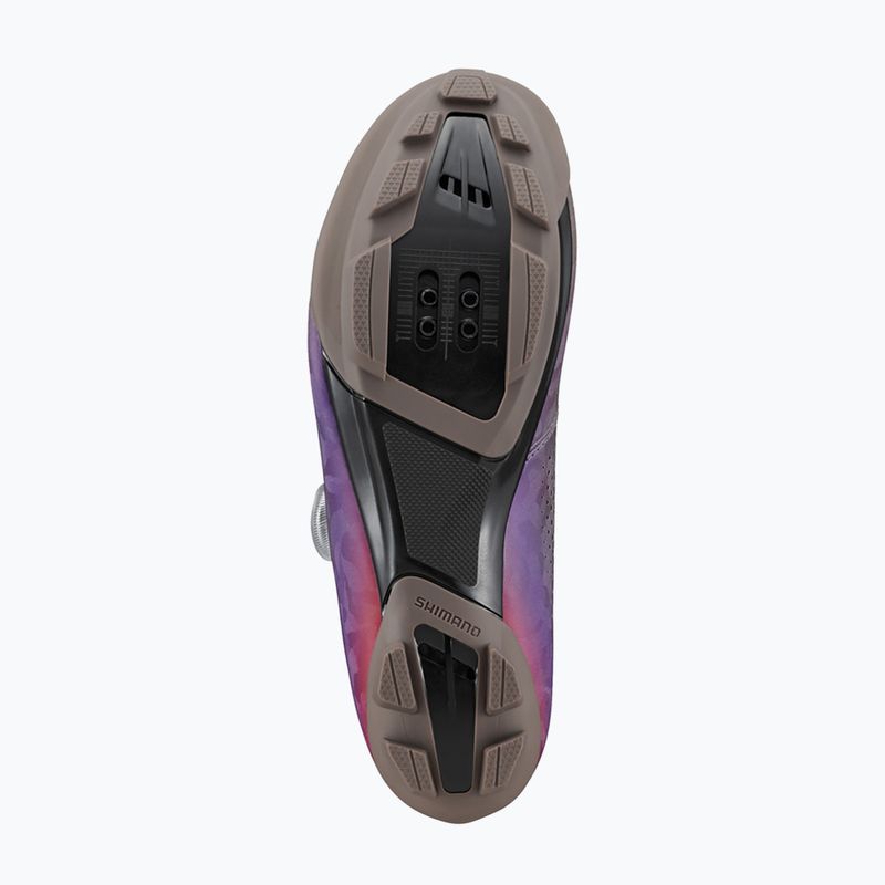 Női gravel cipő Shimano SH-RX600 gray/purple 6