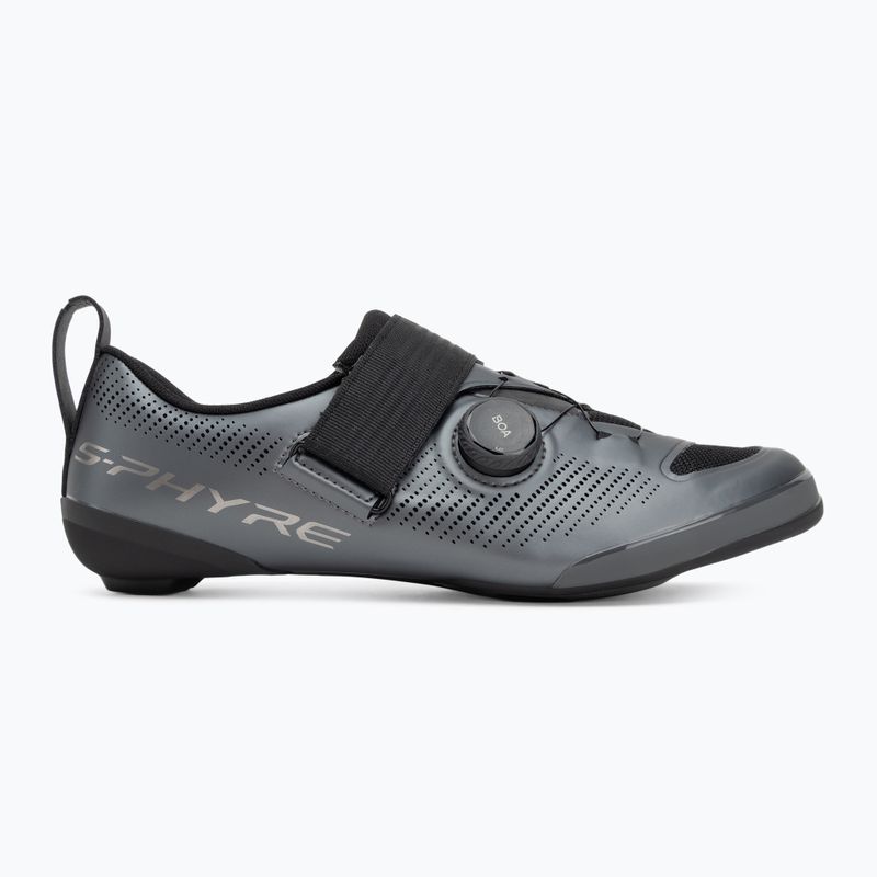 Shimano SH-TR903 matt páncélmetál férfi országúti cipő 2