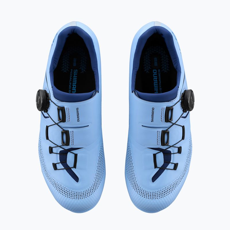 Női országúti kerékpáros cipő Shimano SH-RC503W airy blue 4
