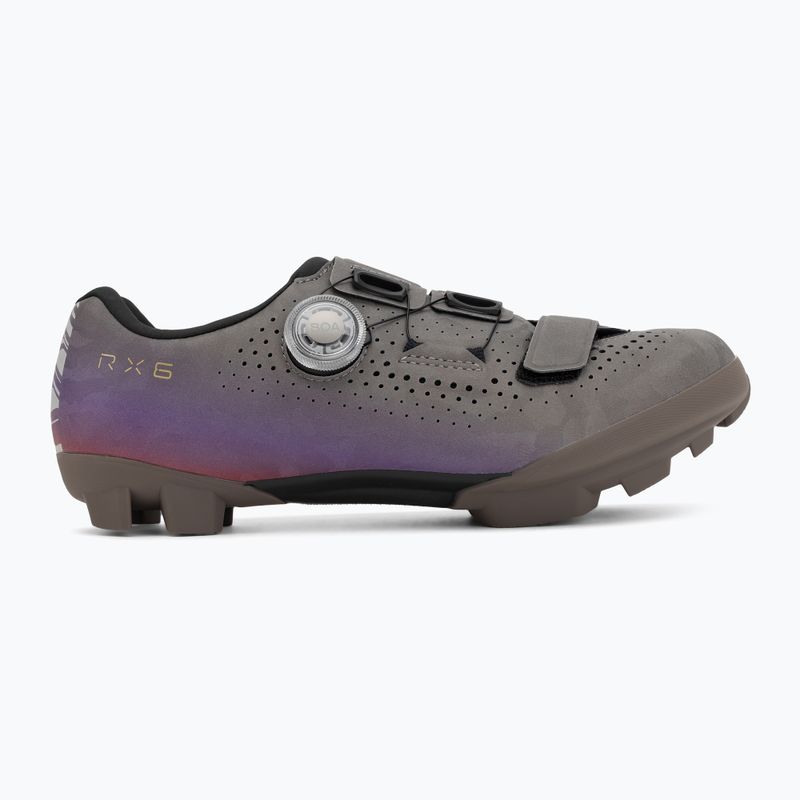 Női gravel cipő Shimano SH-RX600 gray/purple 2