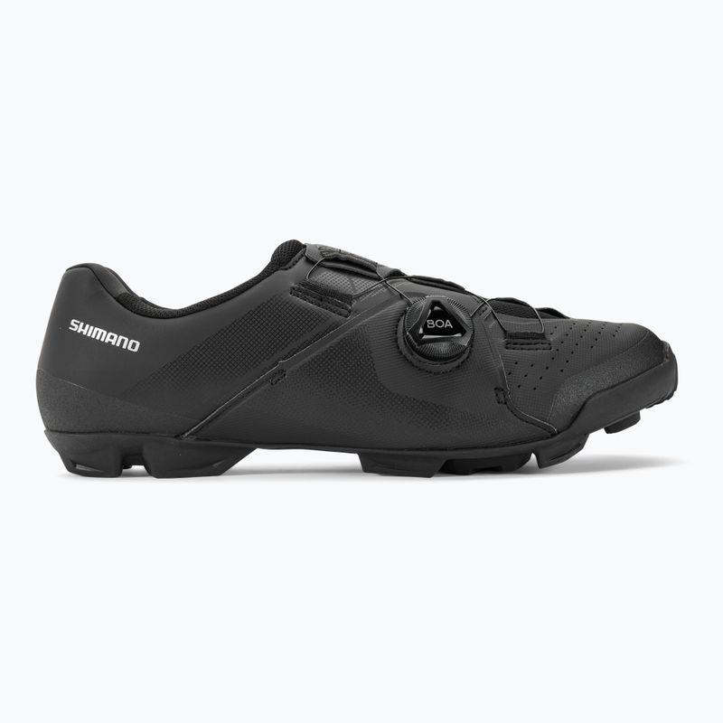 Férfi MTB kerékpáros cipő Shimano SH-XC300 fekete 2