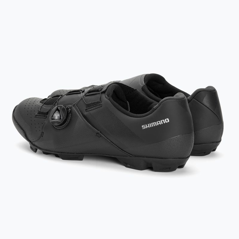 Férfi MTB kerékpáros cipő Shimano SH-XC300 fekete 3