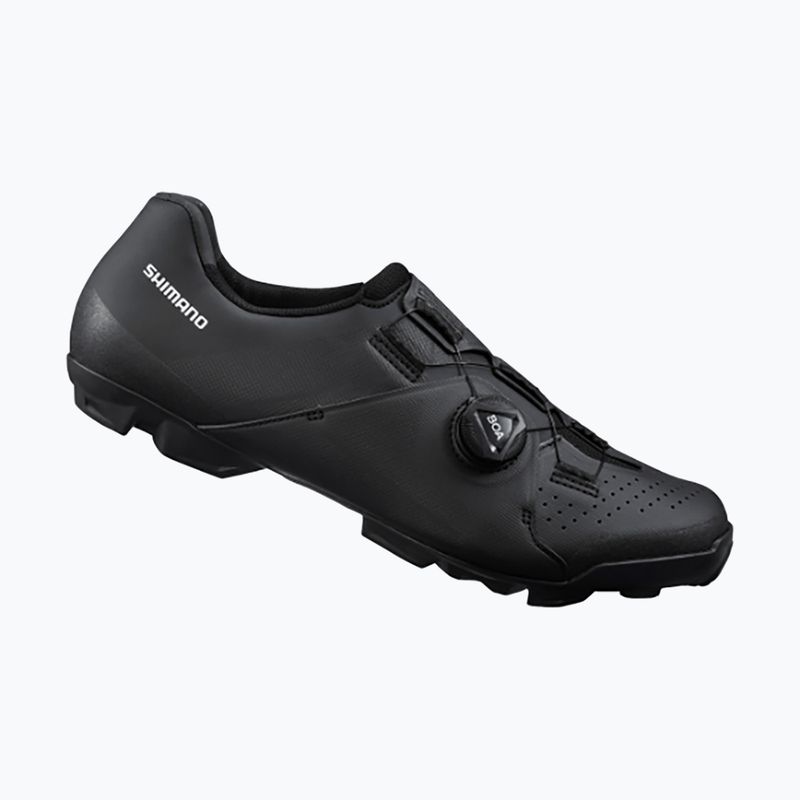 Férfi MTB kerékpáros cipő Shimano SH-XC300 fekete 7