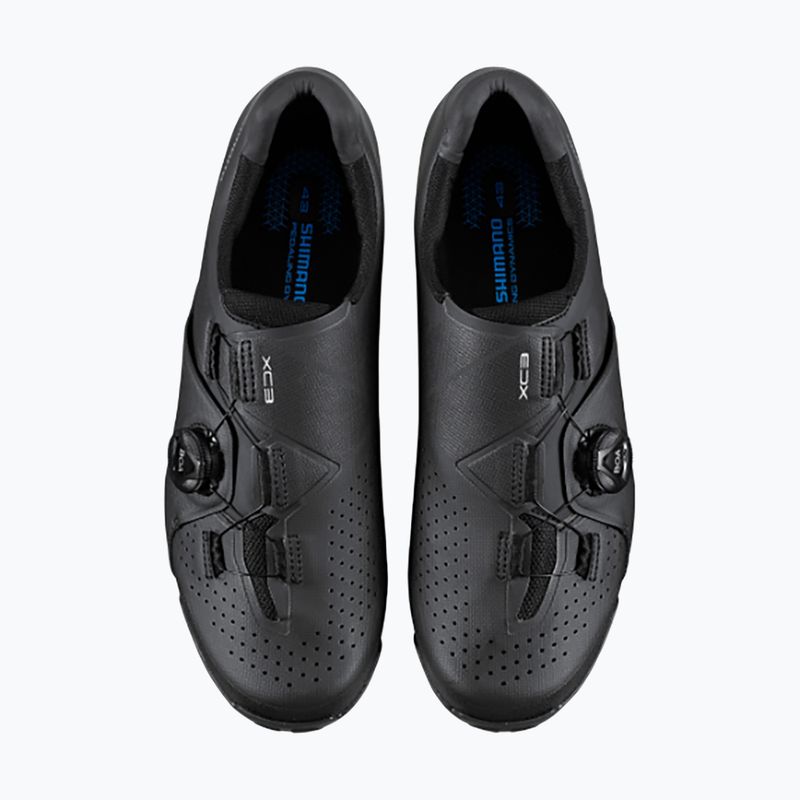 Férfi MTB kerékpáros cipő Shimano SH-XC300 fekete 8