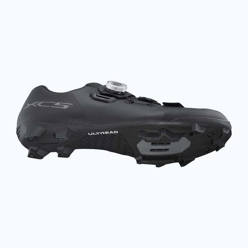 Shimano SH-XC502 férfi MTB kerékpáros cipő fekete ESHXXC502MCL01S43000 11