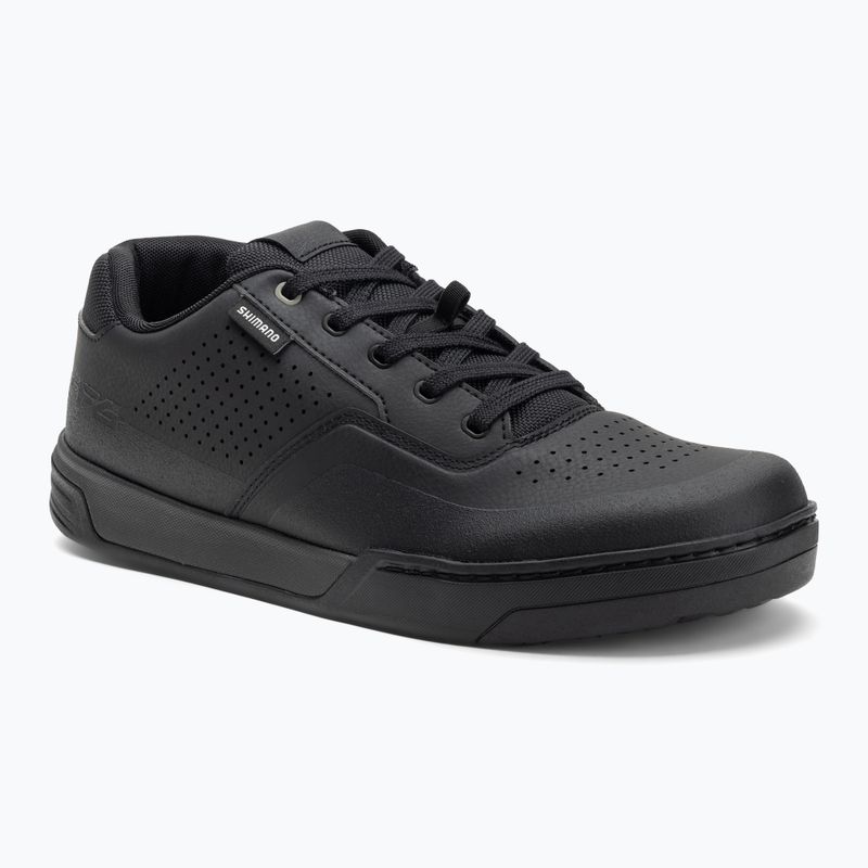 Férfi platform kerékpáros cipő Shimano SH-GF600 fekete