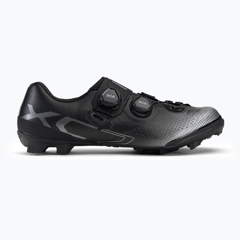 Shimano SH-XC702 férfi MTB kerékpáros cipő fekete ESHXXC702MCL01S45000 2
