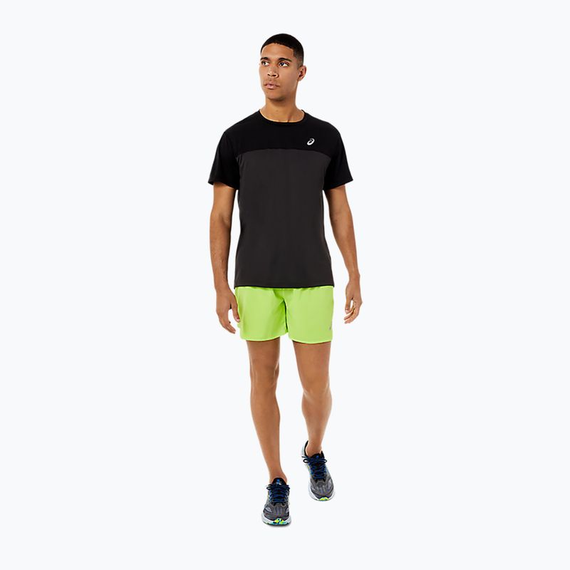 Férfi ASICS Race Top teljesítmény futópóló fekete/grafitszürke 3