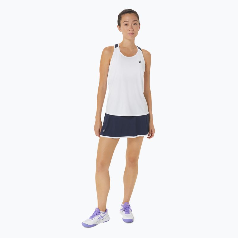 Női ASICS Court Tennis Tank ragyogó fehér/éjjeli fehér 2