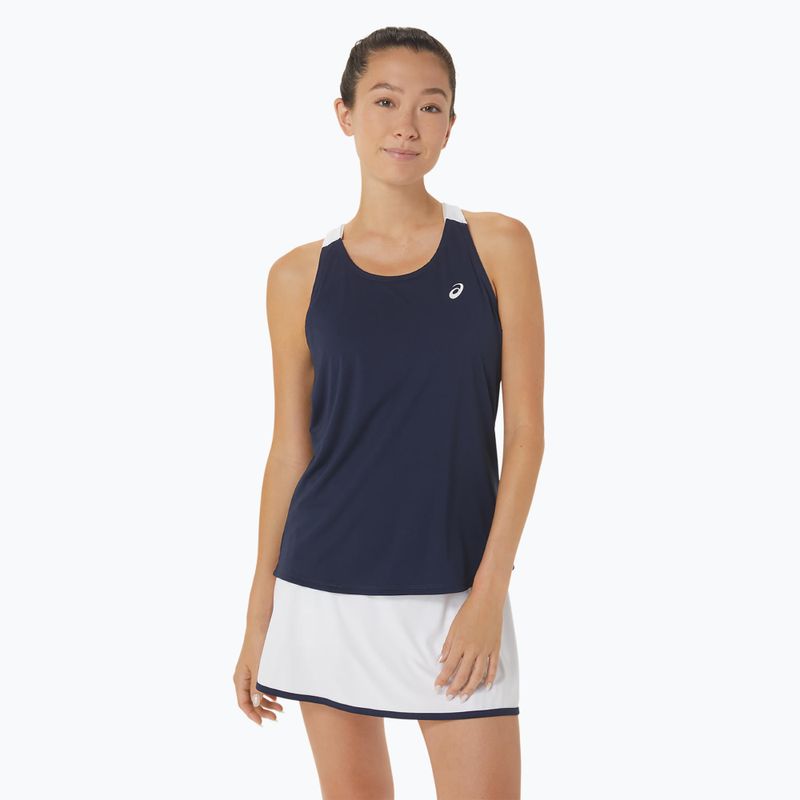 Női ASICS Court Tennis Tank éjfél/brilliáns fehér