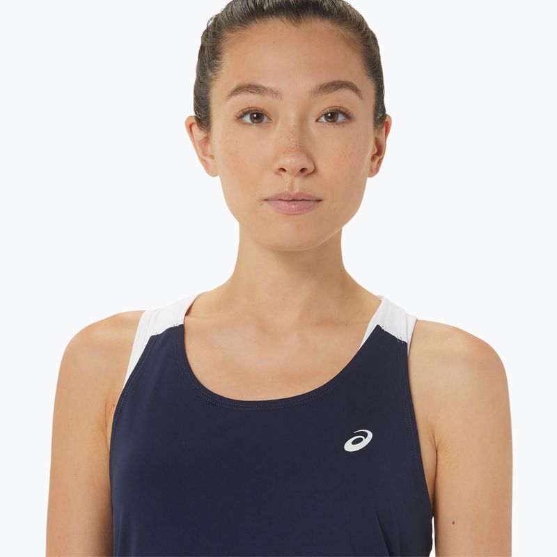 Női ASICS Court Tennis Tank éjfél/brilliáns fehér 4