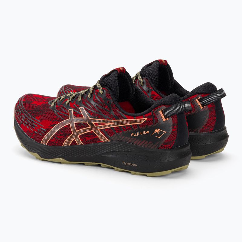 ASICS Fuji Lite 3 elektromos piros/fekete férfi futócipő 3