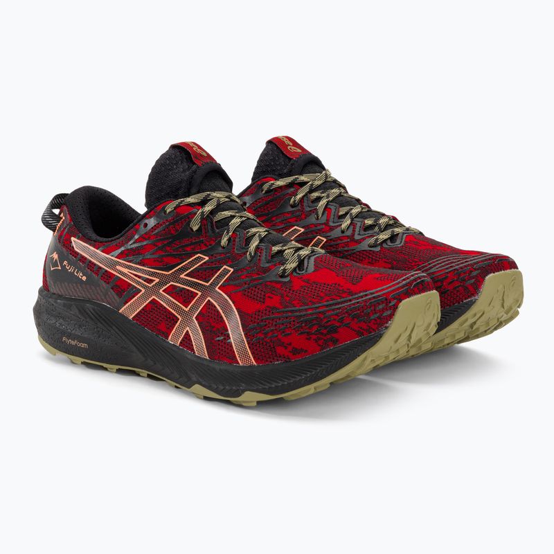 ASICS Fuji Lite 3 elektromos piros/fekete férfi futócipő 4