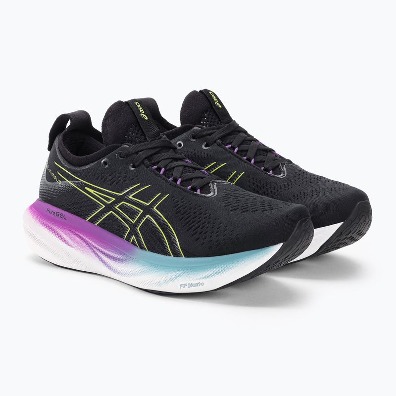 ASICS Gel-Nimbus 25 női futócipő fekete/világítósárga 4
