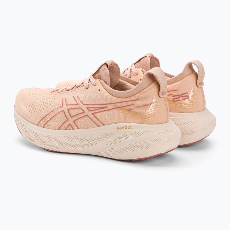 ASICS Gel-Nimbus 25 női futócipő halvány sárgabarack/világos gránátvörös 3