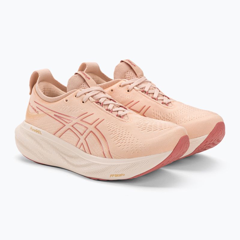 ASICS Gel-Nimbus 25 női futócipő halvány sárgabarack/világos gránátvörös 4
