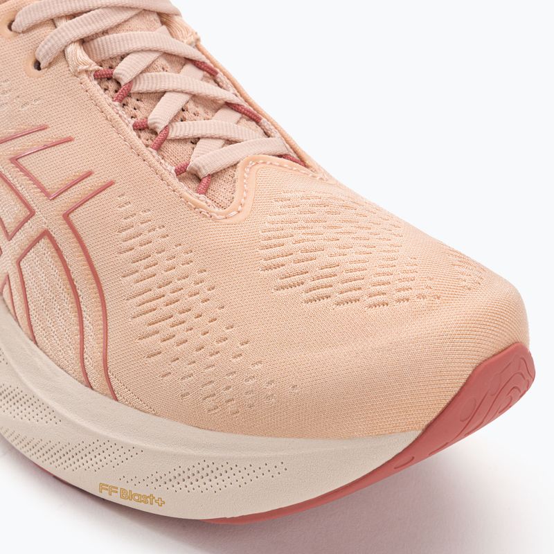 ASICS Gel-Nimbus 25 női futócipő halvány sárgabarack/világos gránátvörös 7