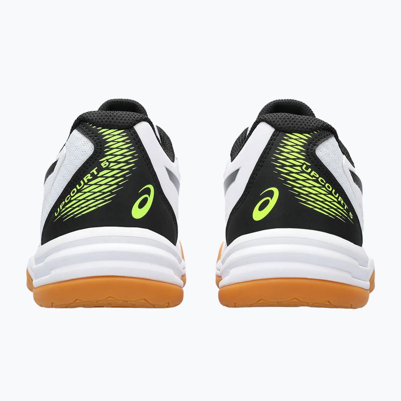 ASICS férfi squash cipő Upcourt 5 fehér / biztonsági sárga 8