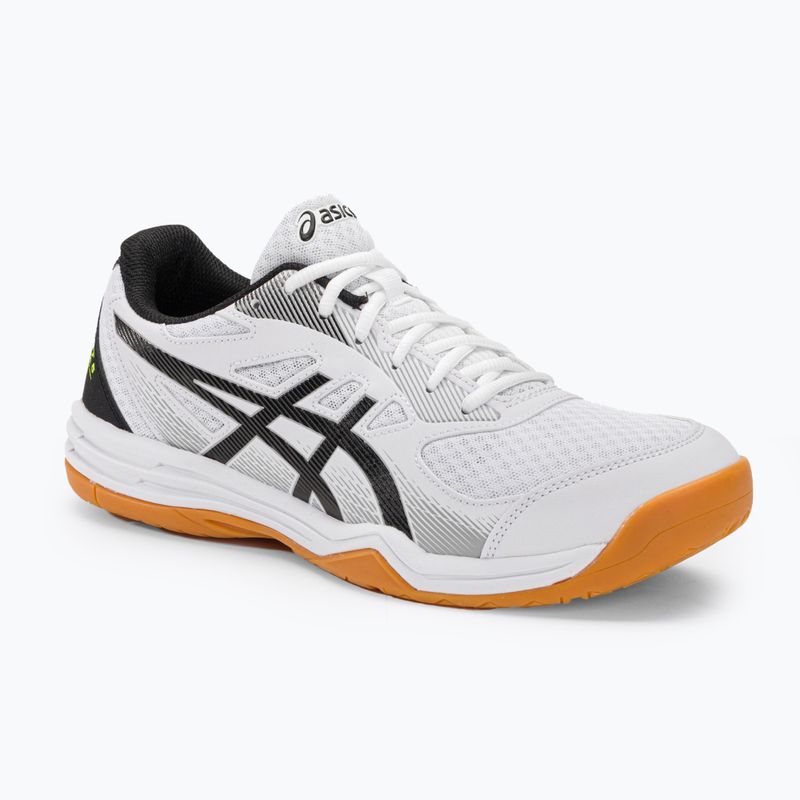 ASICS férfi squash cipő Upcourt 5 fehér / biztonsági sárga