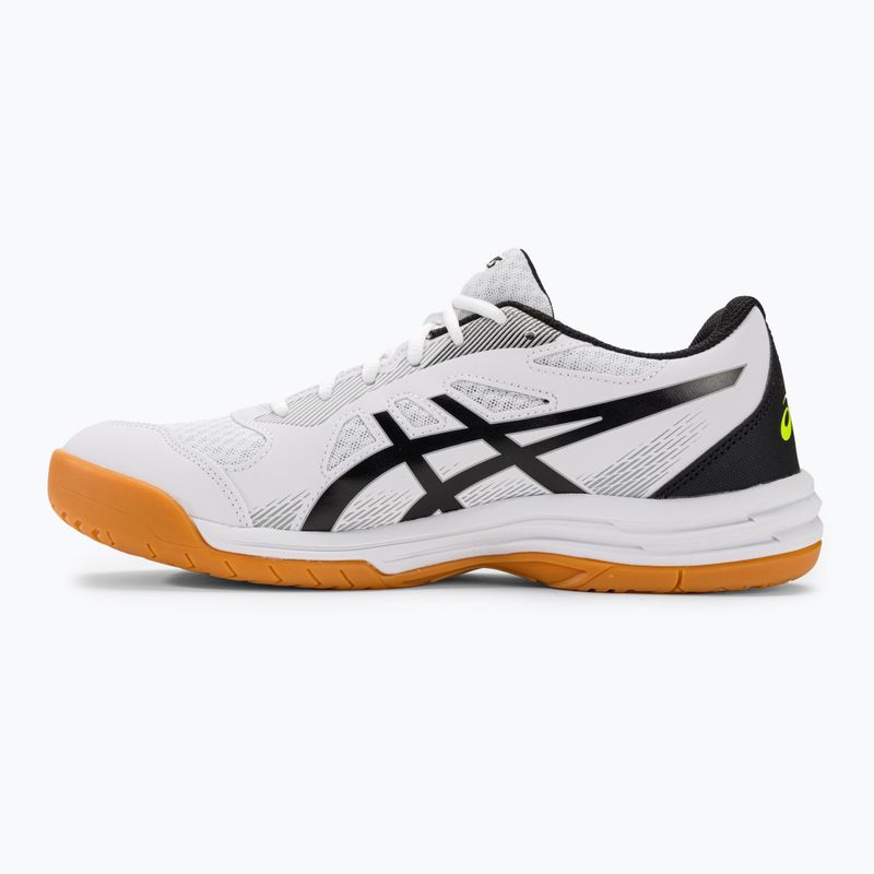 ASICS férfi squash cipő Upcourt 5 fehér / biztonsági sárga 3