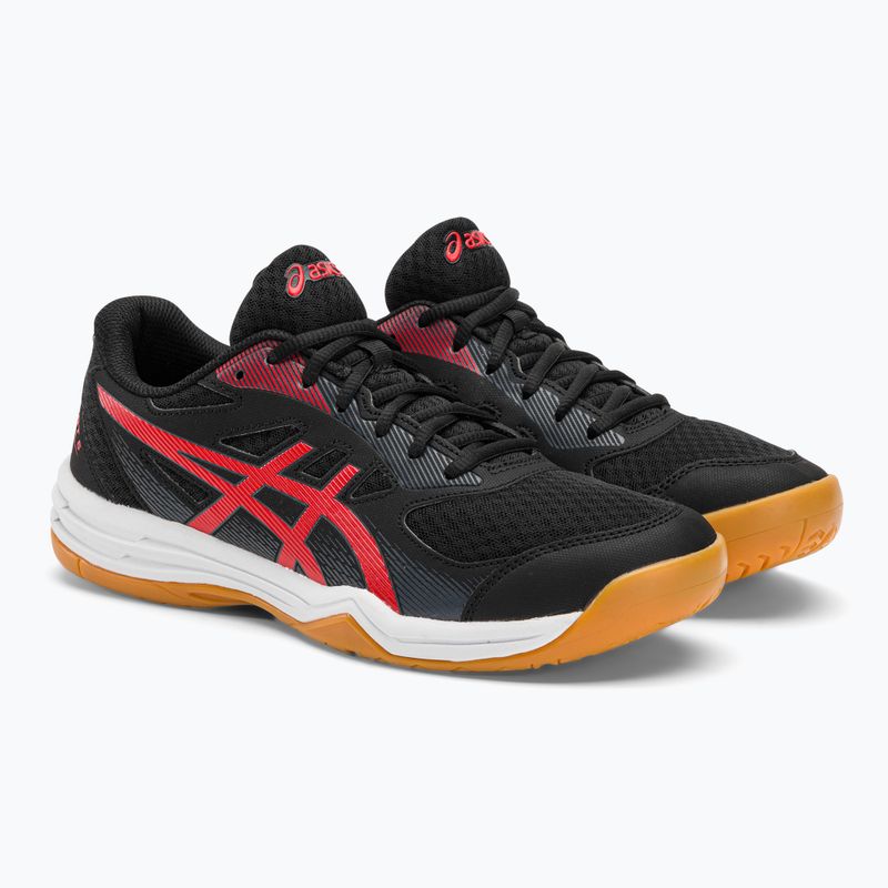 ASICS férfi squash cipő Upcourt 5 fekete / klasszikus piros 5