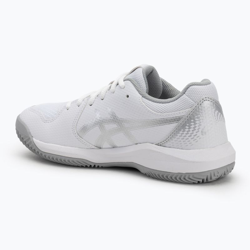 ASICS női teniszcipő Gel-Dedicate 8 Clay W fehér/tiszta ezüst 3