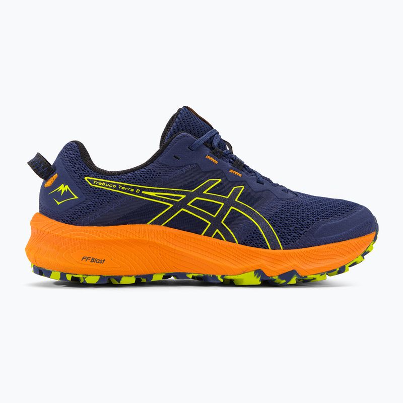 ASICS Trabuco Terra 2 deep ocean/neon lime férfi futócipő 3