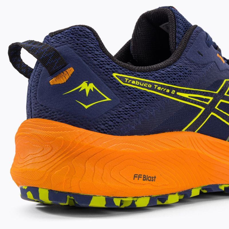 ASICS Trabuco Terra 2 deep ocean/neon lime férfi futócipő 10