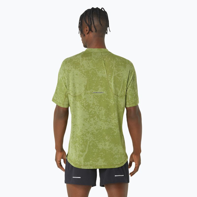 Férfi futópóló ASICS Metarun Pattern 1/2 ZIP cactus 3