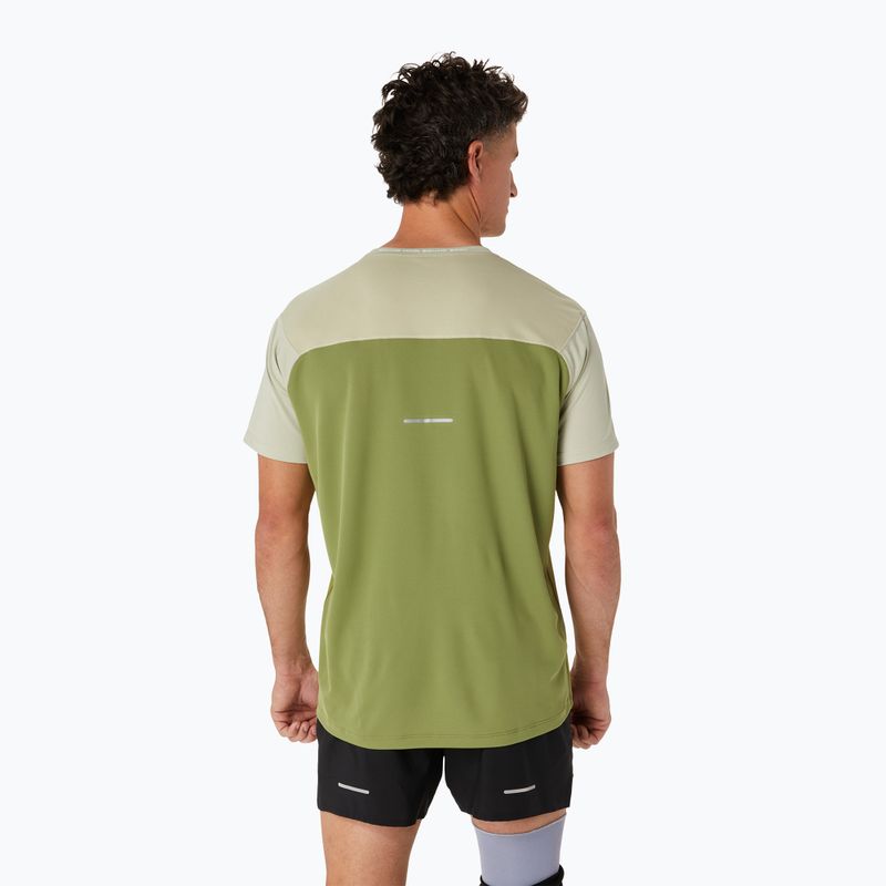 Férfi ASICS Race Top performance szárított levélzöld/kaktusz futópóló 3