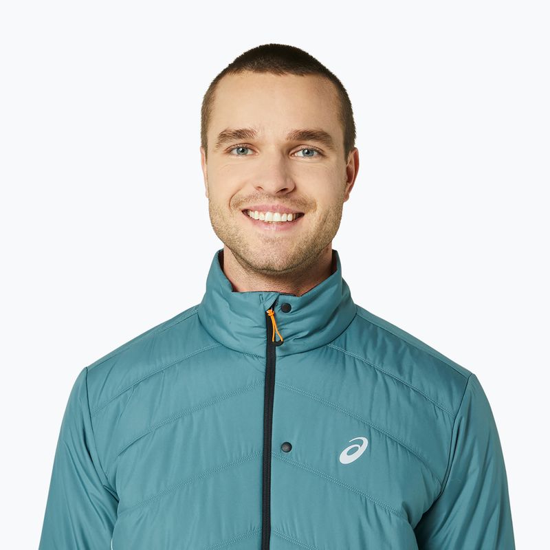 Férfi ASICS téli futó dzseki ködös teal/grafitszürke 4