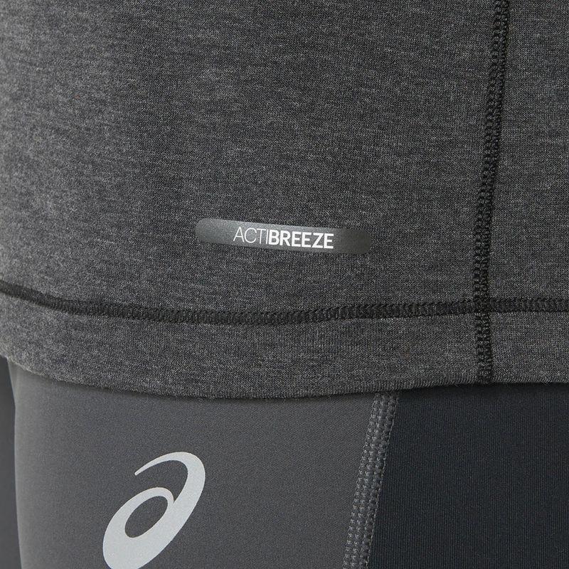 Férfi ASICS Metarun Mock Neck teljesítmény fekete hosszú ujjú futócipő 8
